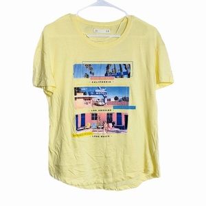 Women’s yellow,‎ short sleeve sightseeing T-shirt